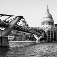 Buy canvas prints of  St Paul's And The Millennium Bridge by Jason Connolly