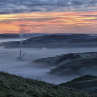 Buy canvas prints of  Hope Valley Sunrise by Jason Connolly