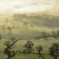 Buy canvas prints of  The Valley Of Mist by Jason Connolly