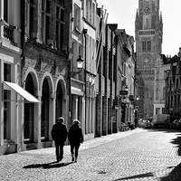 Buy canvas prints of  A Stroll In Bruges by Jason Connolly