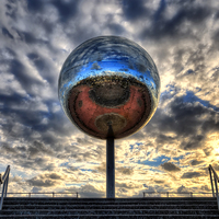 Buy canvas prints of  Blackpool Disco Ball by Jason Connolly