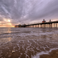 Buy canvas prints of  Blackpool sunset by Jason Connolly