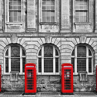 Buy canvas prints of  Red Telephone Boxes by Jason Connolly