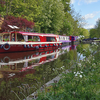 Buy canvas prints of  Rochdale Canal, Hebden Bridge by Jason Connolly