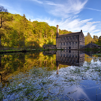 Buy canvas prints of  Gibson Mill, Hardcastle Crags, Hebden Bridge by Jason Connolly