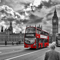 Buy canvas prints of  London Red Bus by Jason Connolly
