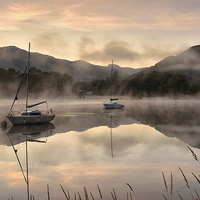 Buy canvas prints of Misty Ullswater by Jason Connolly