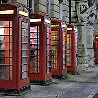 Buy canvas prints of Red Telephone Boxes by Jason Connolly