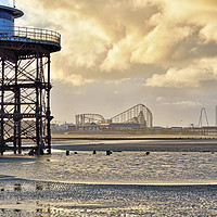 Buy canvas prints of Blackpool Beach Views by Jason Connolly