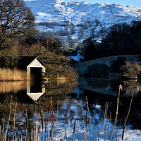Buy canvas prints of Rydalwater Boathouse by Jason Connolly