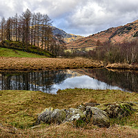 Buy canvas prints of Little Langdale Reflections by Jason Connolly