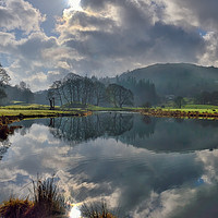 Buy canvas prints of River Brathay Reflections by Jason Connolly