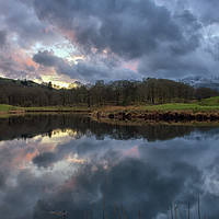 Buy canvas prints of River Brathay Dusk by Jason Connolly