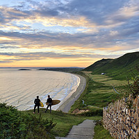 Buy canvas prints of Rhossili Beach, Wales by Jason Connolly