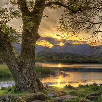 Buy canvas prints of Last Light At Elterwater by Jason Connolly