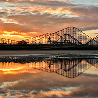Buy canvas prints of A Roller Coaster Sunrise by Jason Connolly