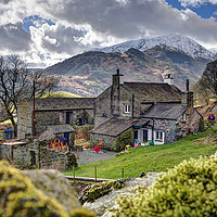 Buy canvas prints of Little Langdale Farmhouse by Jason Connolly