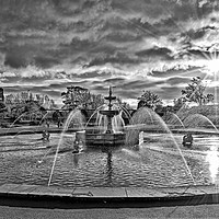 Buy canvas prints of Stanley Park Fountains by Jason Connolly