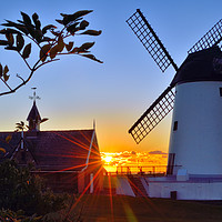 Buy canvas prints of Lytham Windmill At Sunset by Jason Connolly