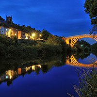 Buy canvas prints of Ironbridge by night by Jason Connolly