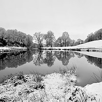 Buy canvas prints of The River Brathay In Winter by Jason Connolly