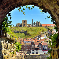 Buy canvas prints of Whitby Abbey through The Arch by Jason Connolly