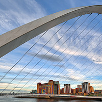 Buy canvas prints of Gateshead Millenium Bridge. by Jason Connolly