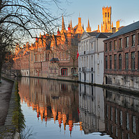 Buy canvas prints of Canals Of Bruges. by Jason Connolly