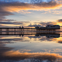 Buy canvas prints of Blackpool Sunset Reflections by Jason Connolly