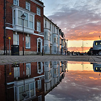Buy canvas prints of Weymouth Sunset Reflections by Jason Connolly