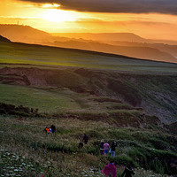 Buy canvas prints of Yorkshire Coast Sunset by Jason Connolly