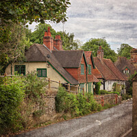 Buy canvas prints of Shere Village, Surrey by Jason Connolly