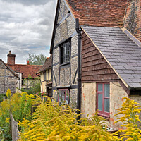 Buy canvas prints of Shere Village, Surrey. by Jason Connolly