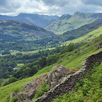 Buy canvas prints of Langdale Fell Views by Jason Connolly