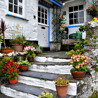 Buy canvas prints of Smuggler's Cottage, Polperro. by Jason Connolly
