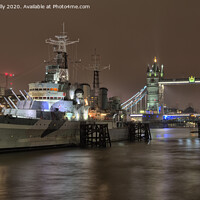 Buy canvas prints of HMS Belfast London. by Jason Connolly