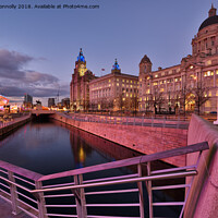 Buy canvas prints of Liverpool Dusk. by Jason Connolly