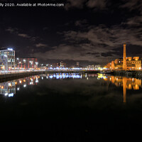 Buy canvas prints of Liverpool Reflections. by Jason Connolly