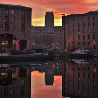 Buy canvas prints of Royal Albert Dock Sunrise. by Jason Connolly