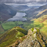 Buy canvas prints of Buttermere And Crummock Water. by Jason Connolly