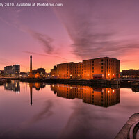 Buy canvas prints of Sunrise At Royal Albert Dock. by Jason Connolly