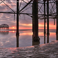 Buy canvas prints of Sunset At Blackpool. by Jason Connolly
