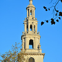 Buy canvas prints of St Clement Danes Church Spire, London. by Jason Connolly