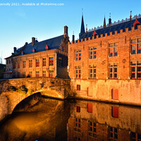 Buy canvas prints of Bruges Canal Reflections. by Jason Connolly