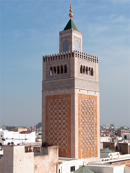 El-Zitouna Minaret Picture Board by Tom Gomez