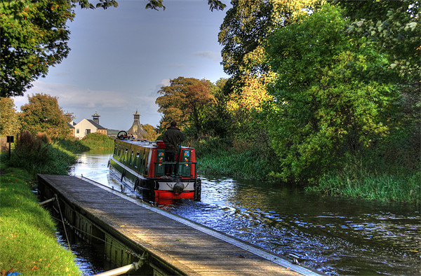 Narrow Boat at Strawberry Bank Picture Board by Tom Gomez