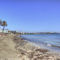 Buy canvas prints of Playa d'en Bossa Beach by Tom Gomez