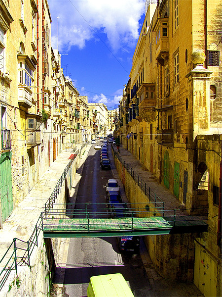 A street in Valletta Picture Board by Tom Gomez