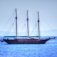 Buy canvas prints of A Gulet in Greece by Tom Gomez