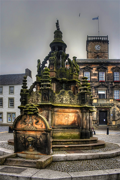 Linlithgow Cross Well Picture Board by Tom Gomez